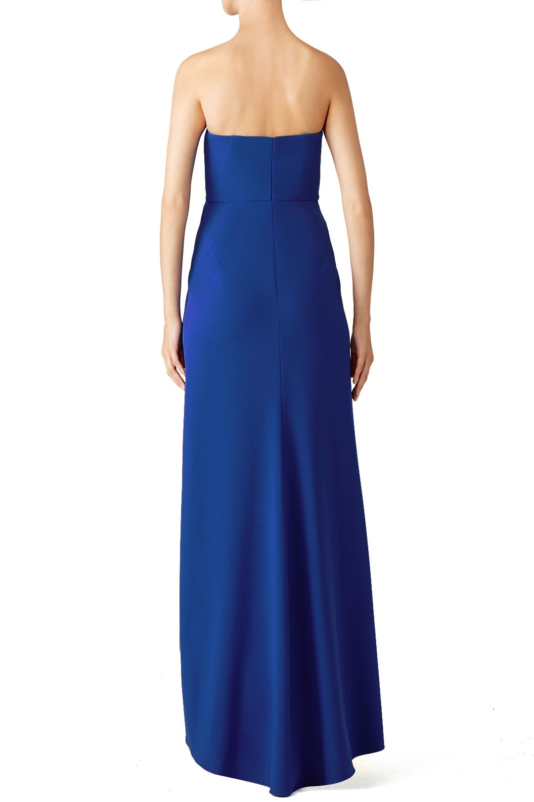 Lapis Slit Gown by HALSTON 1