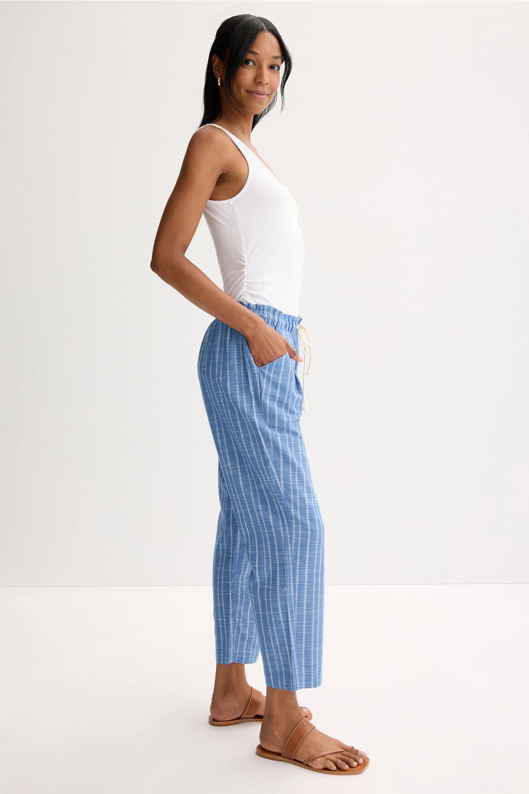 Stripe Pop Trousers by DONNI. | Rent the Runway