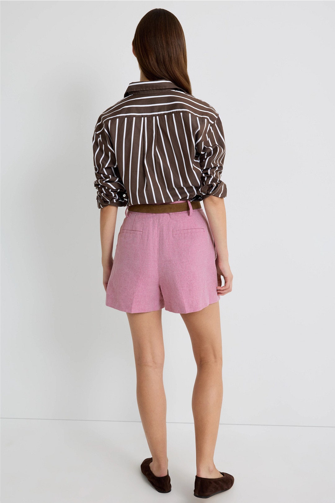 Pleated Linen Shorts by MICHAEL KORS 2