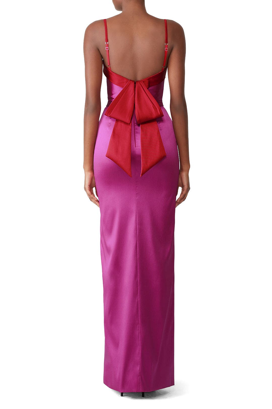 Two Tone Mikado Gown by Marchesa Notte 1