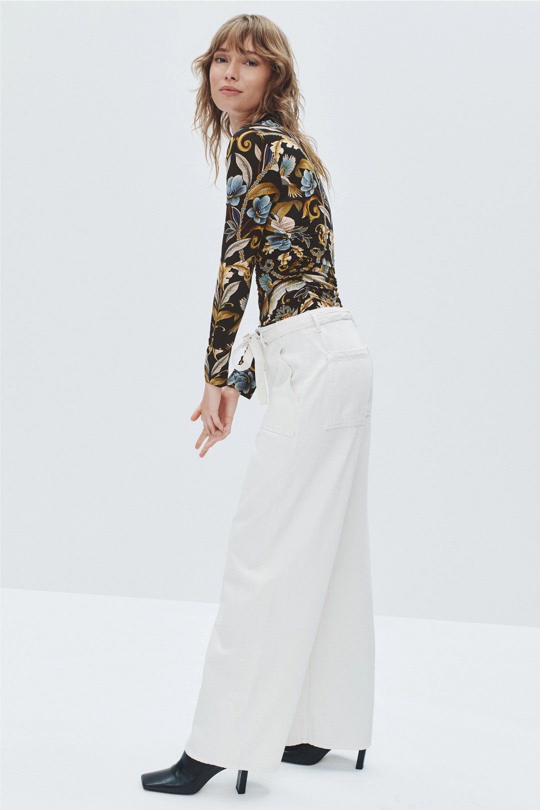Snake Garden Jersey Blouse by FARM Rio 1