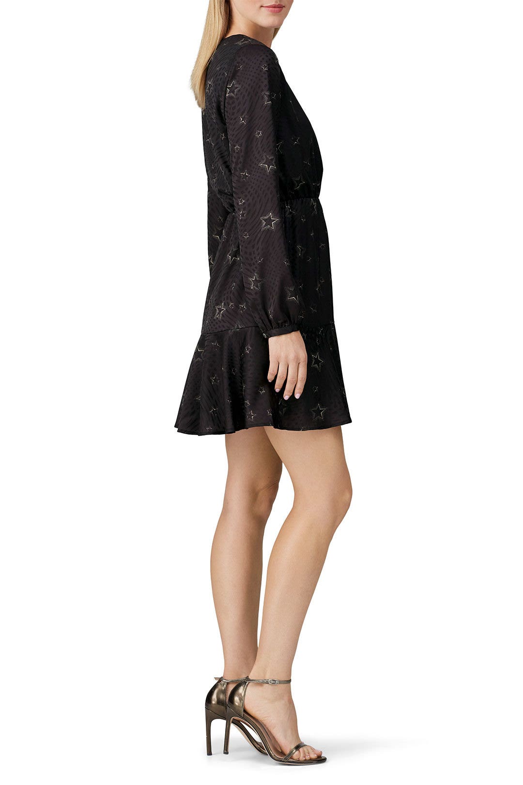 Star Printed Faux Wrap Dress by Slate & Willow 1
