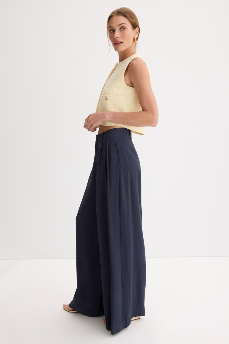 Pleated Wide Leg Pants by CeCe - Photo 1