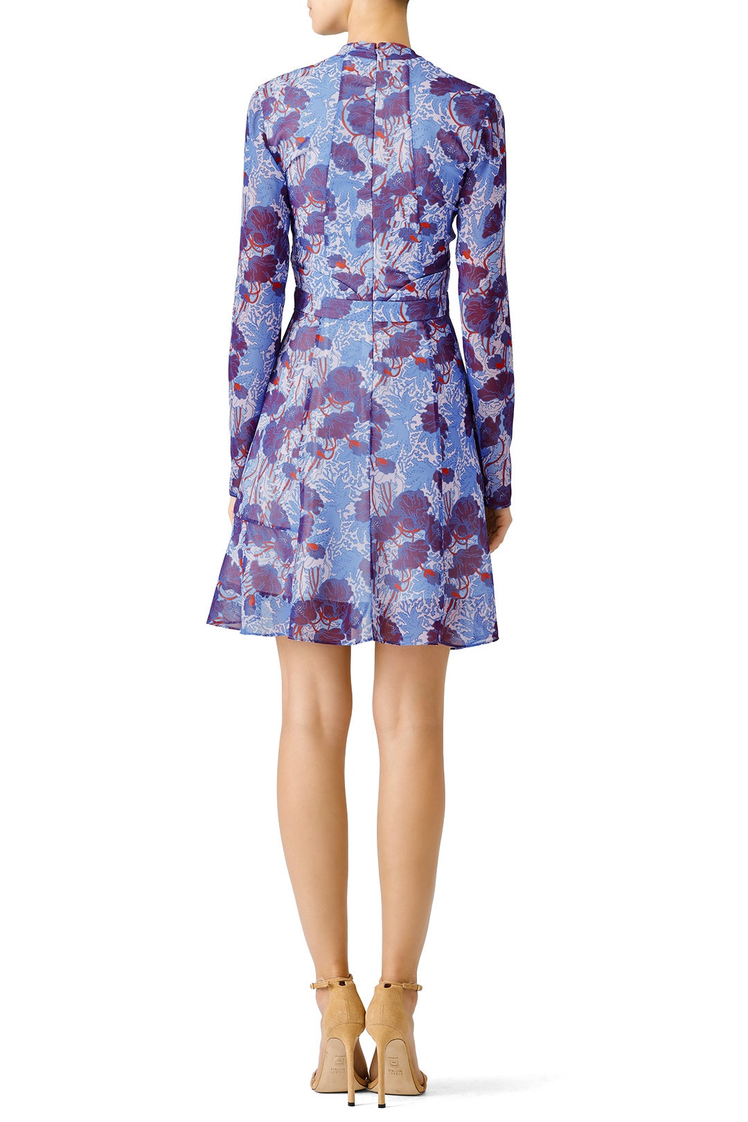 Mixed Abstract Floral Ruffle Dress by Carven 2