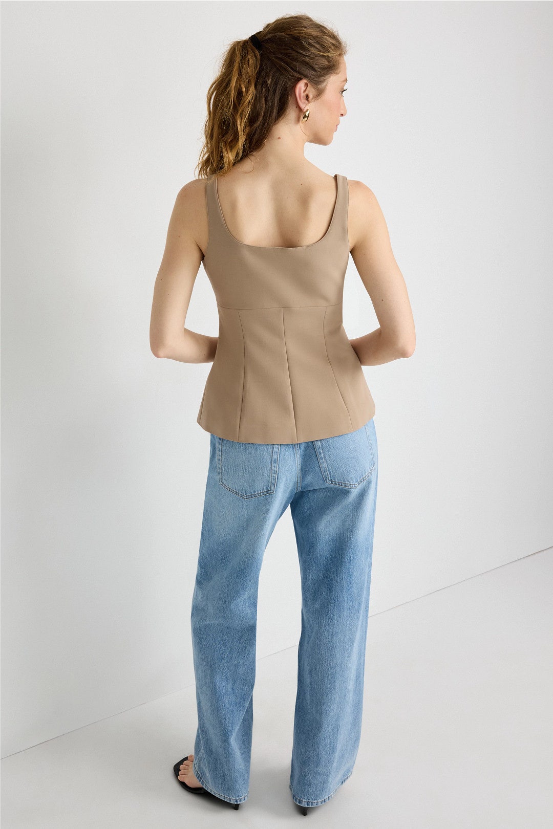 Button Front Twill Top by Rosetta Getty x RTR 2