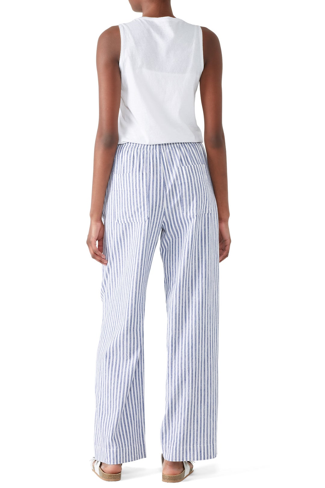 Space Dye Striped Wide Leg Pants by VINCE. 1