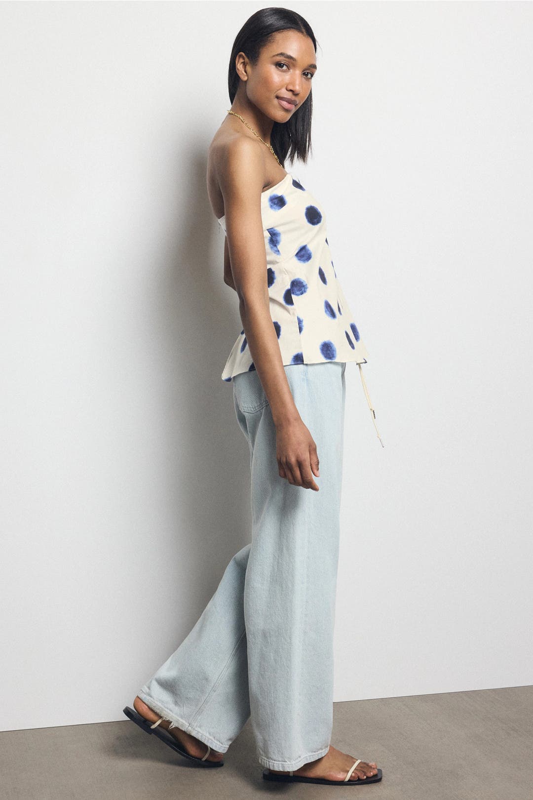 Yassi Polka Dot Tank Top by MISA Los Angeles | Rent the Runway
