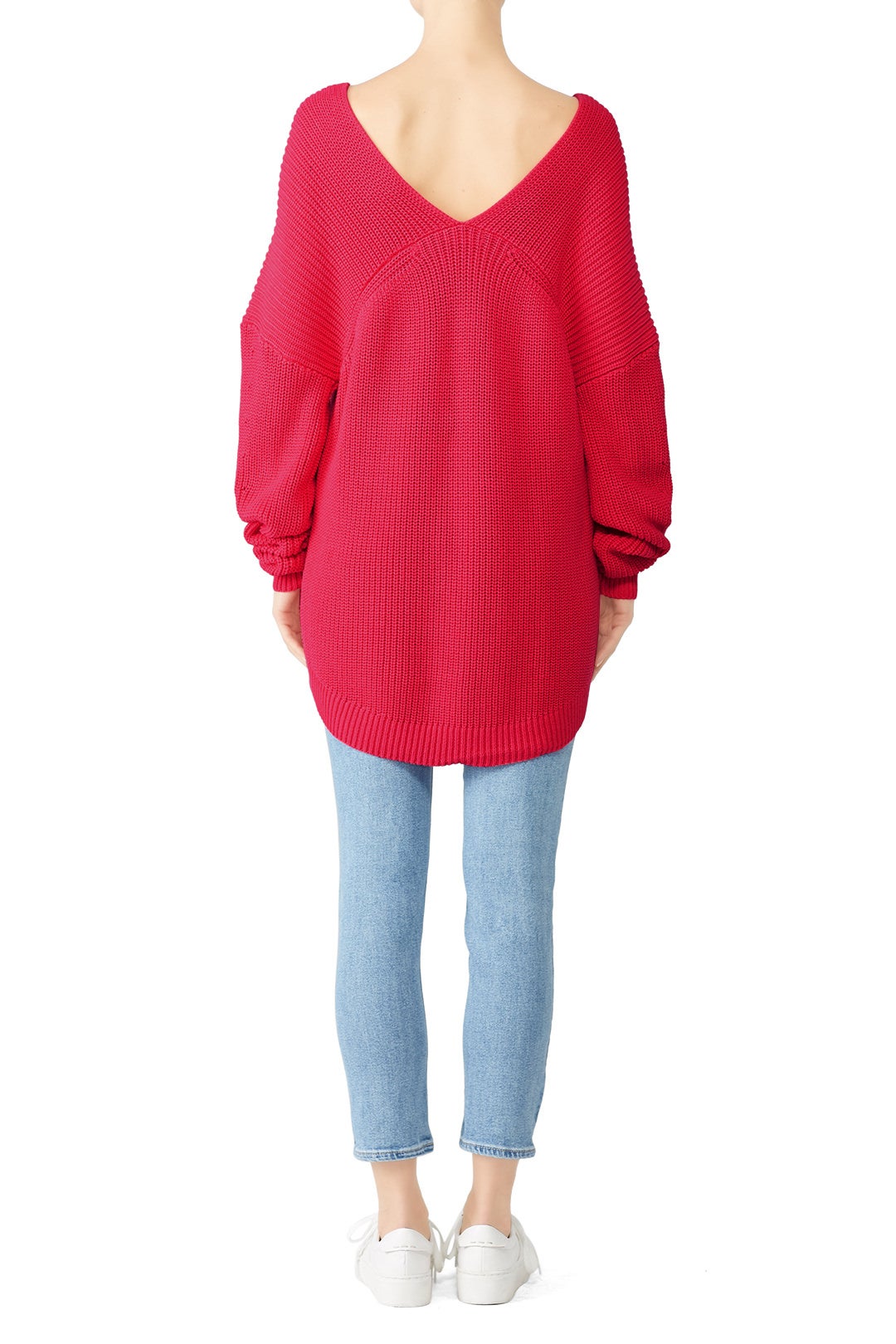 High Low V-Neck Sweater by 525 America 2