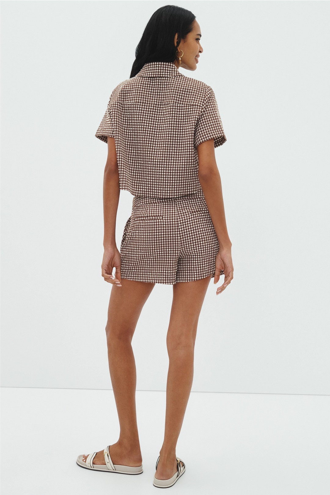 Dax Gingham Shorts by SIMKHAI 2