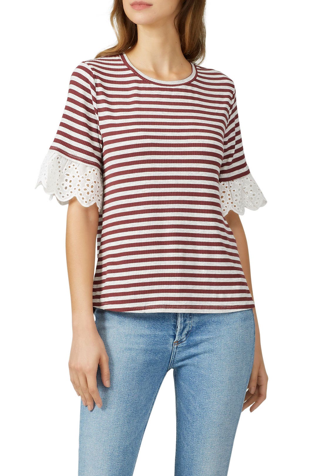 Shay Stripe Tee by B Collection by Bobeau 2