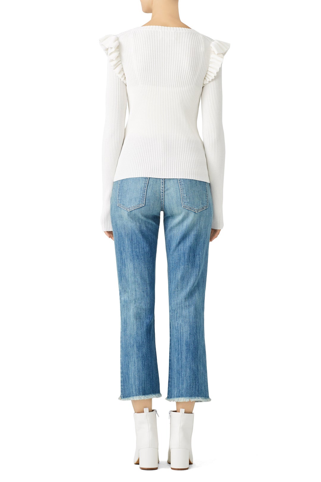 White Sloann Sweater by Cinq à Sept 1