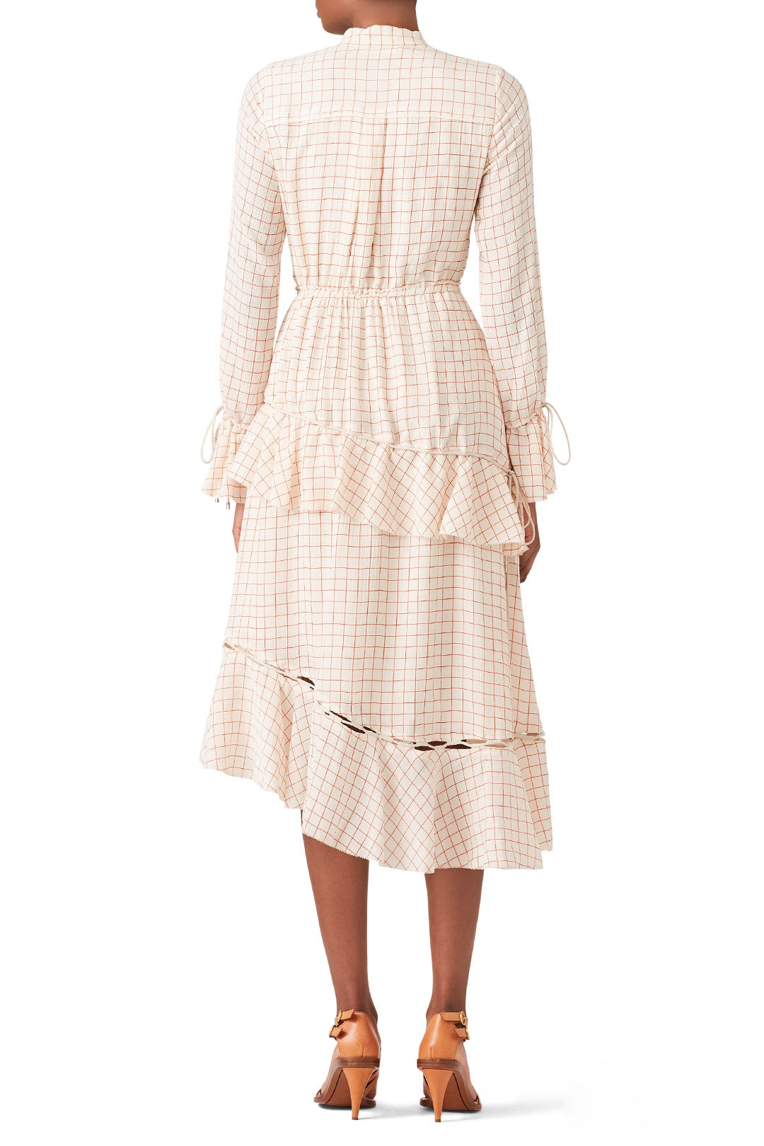 Tiered Windowpane Dress by Derek Lam 10 Crosby 2