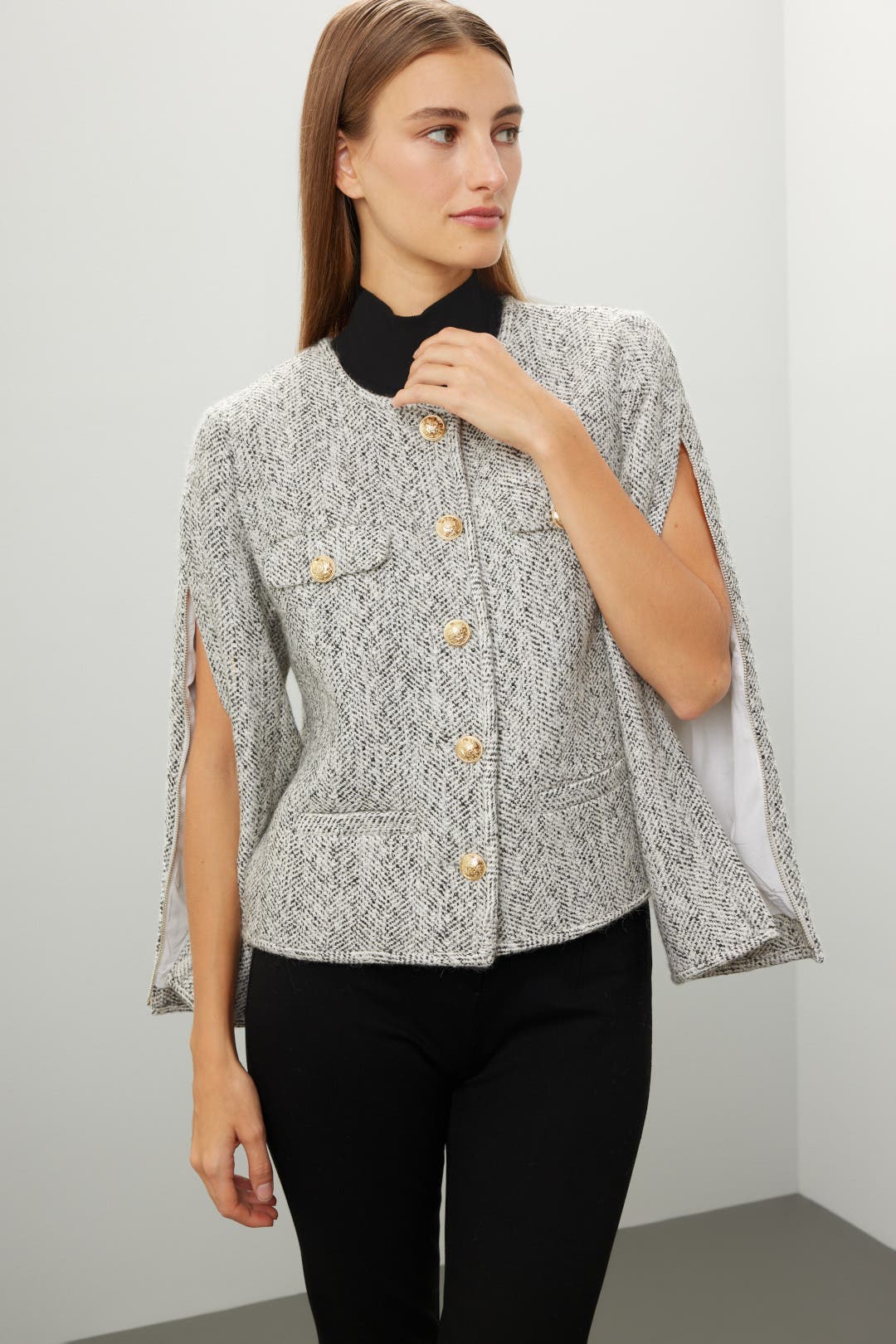 Grey Tweed Jacket by Derek Lam 10 Crosby x RTR | Rent the Runway