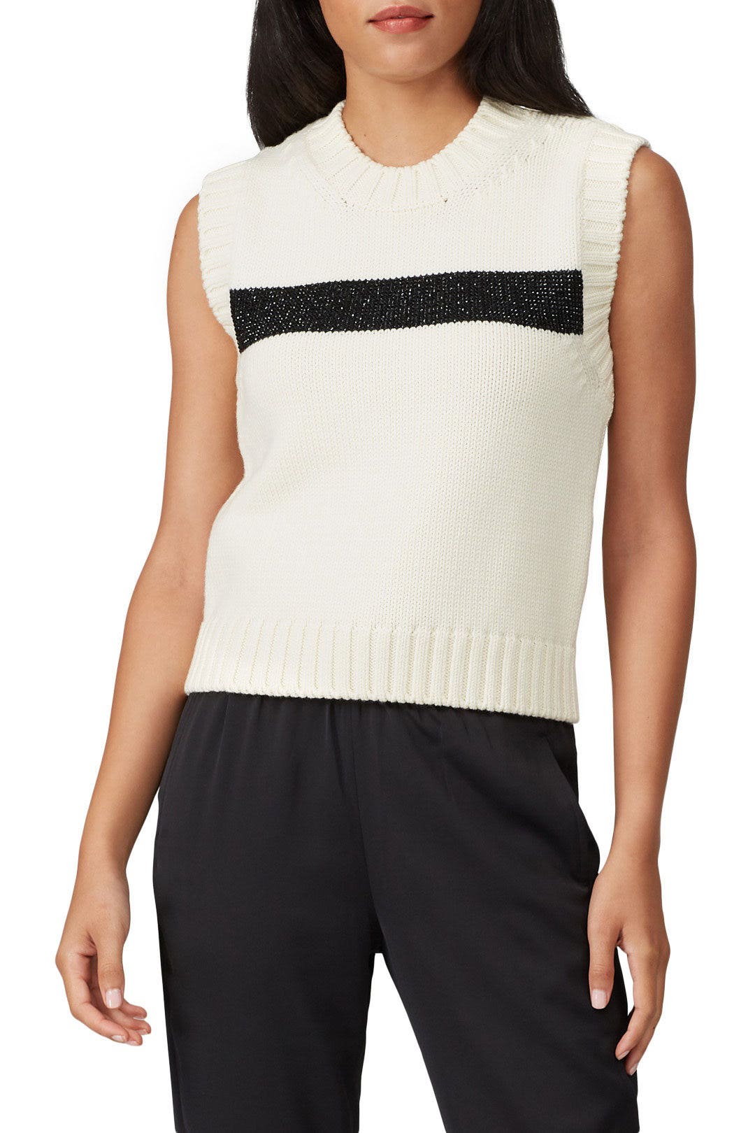 Striped Sleeveless Sweater by Philosophy di Lorenzo Serafini 1