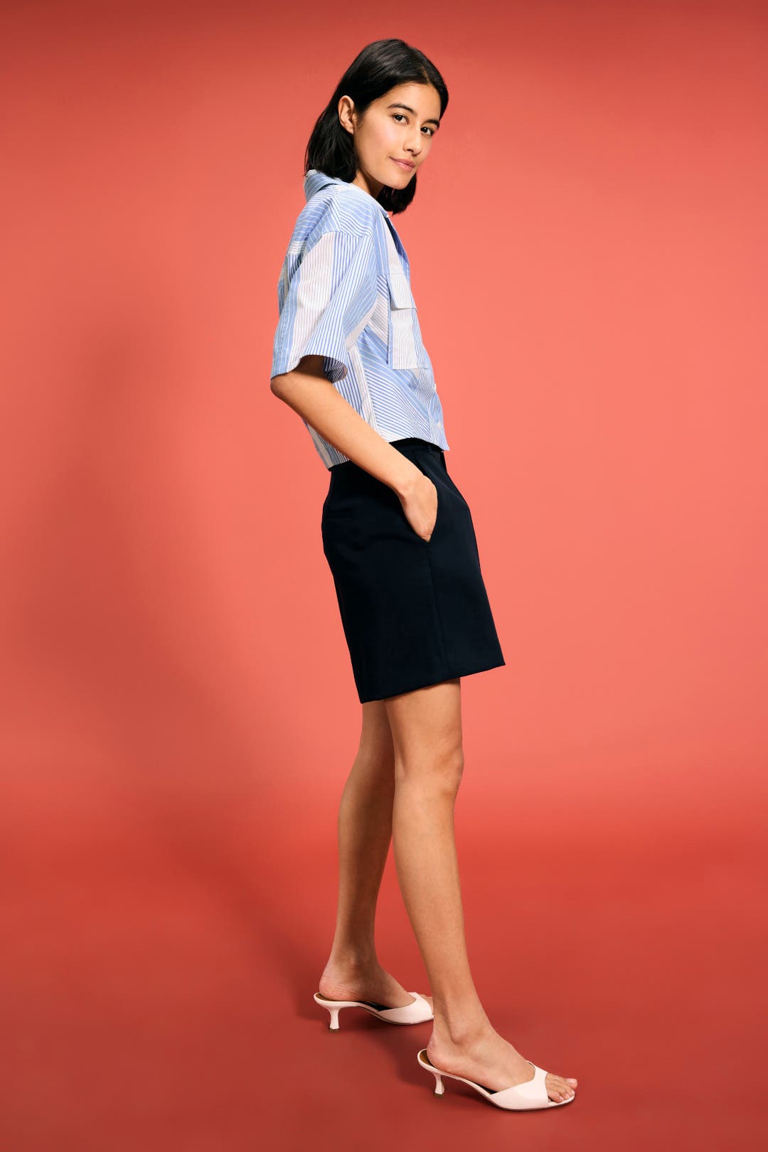 【美品】3.1 Phillip Lim 半袖トップス(春夏) Cropped Camp Shirt by 3.1 Phillip Lim | Rent the Runway