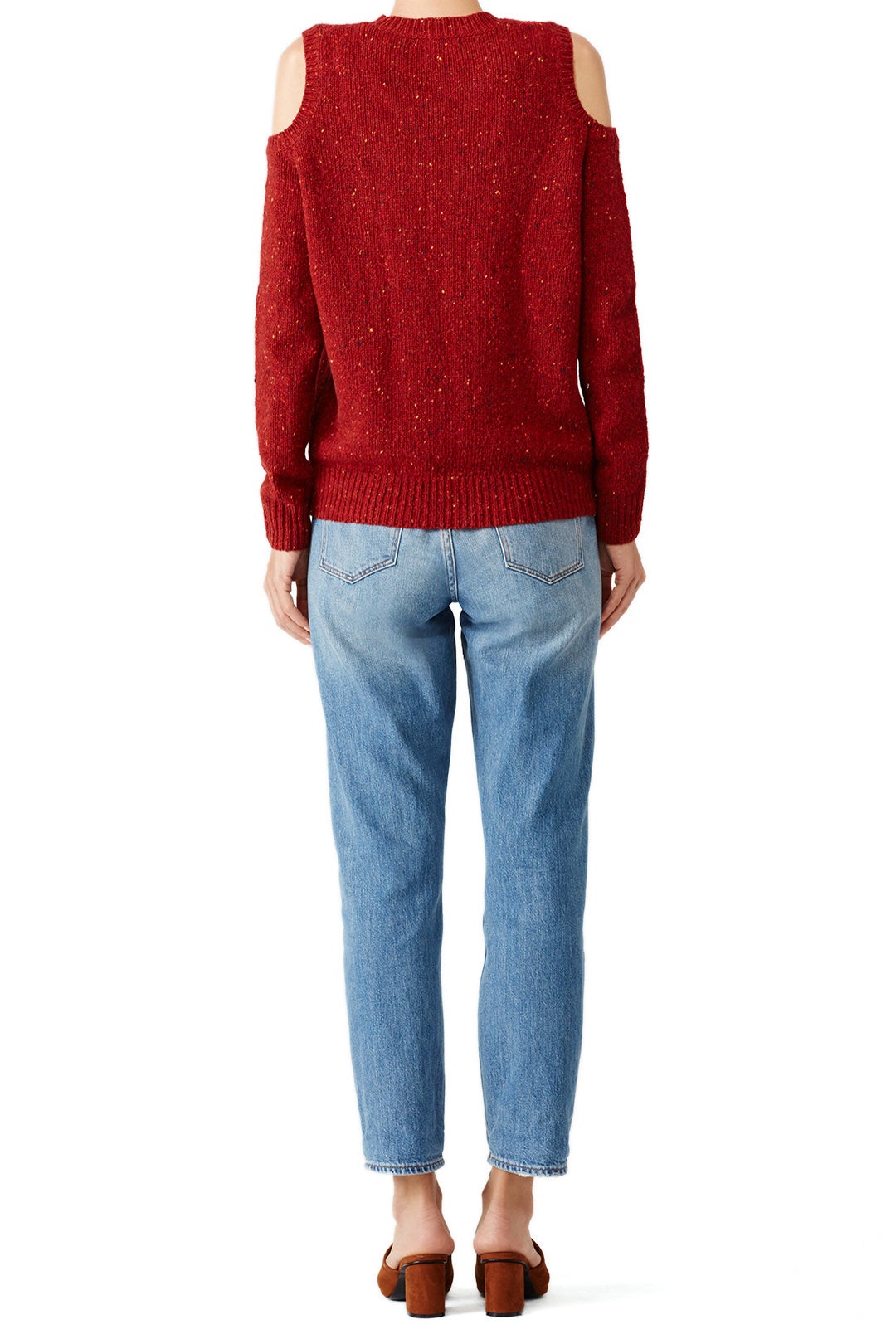 Red Page Cold Shoulder Sweater by Rebecca Minkoff 1