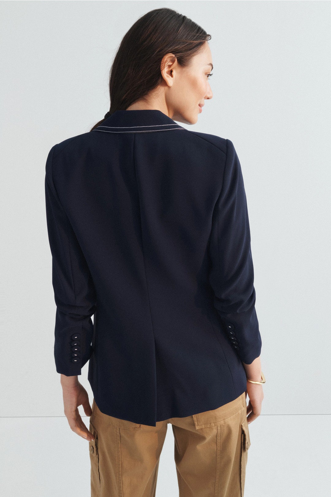 Navy Battista Dickey Jacket by Veronica Beard 2