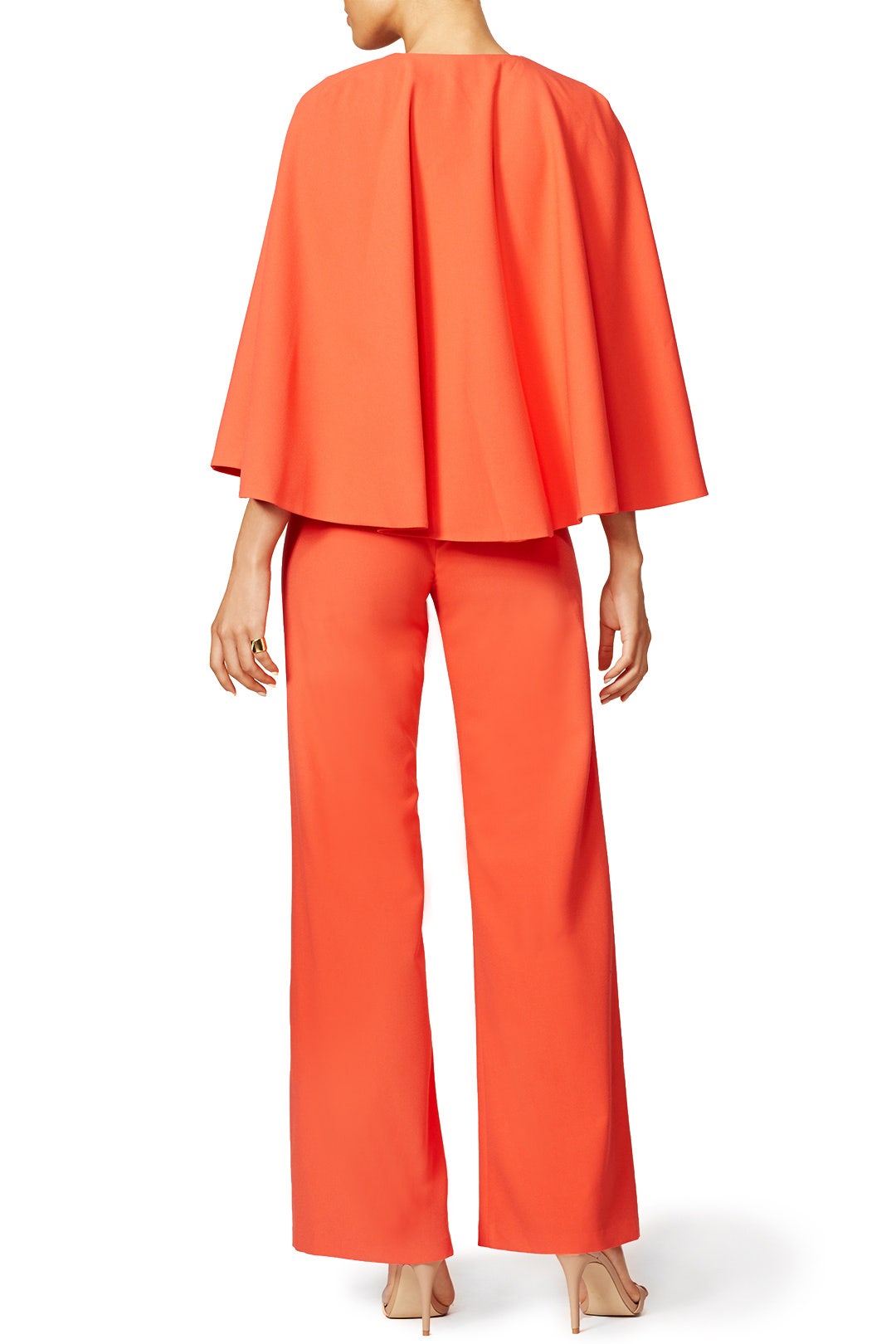 Red Amadeo Revolve Cape Jumpsuit by Alexis 0