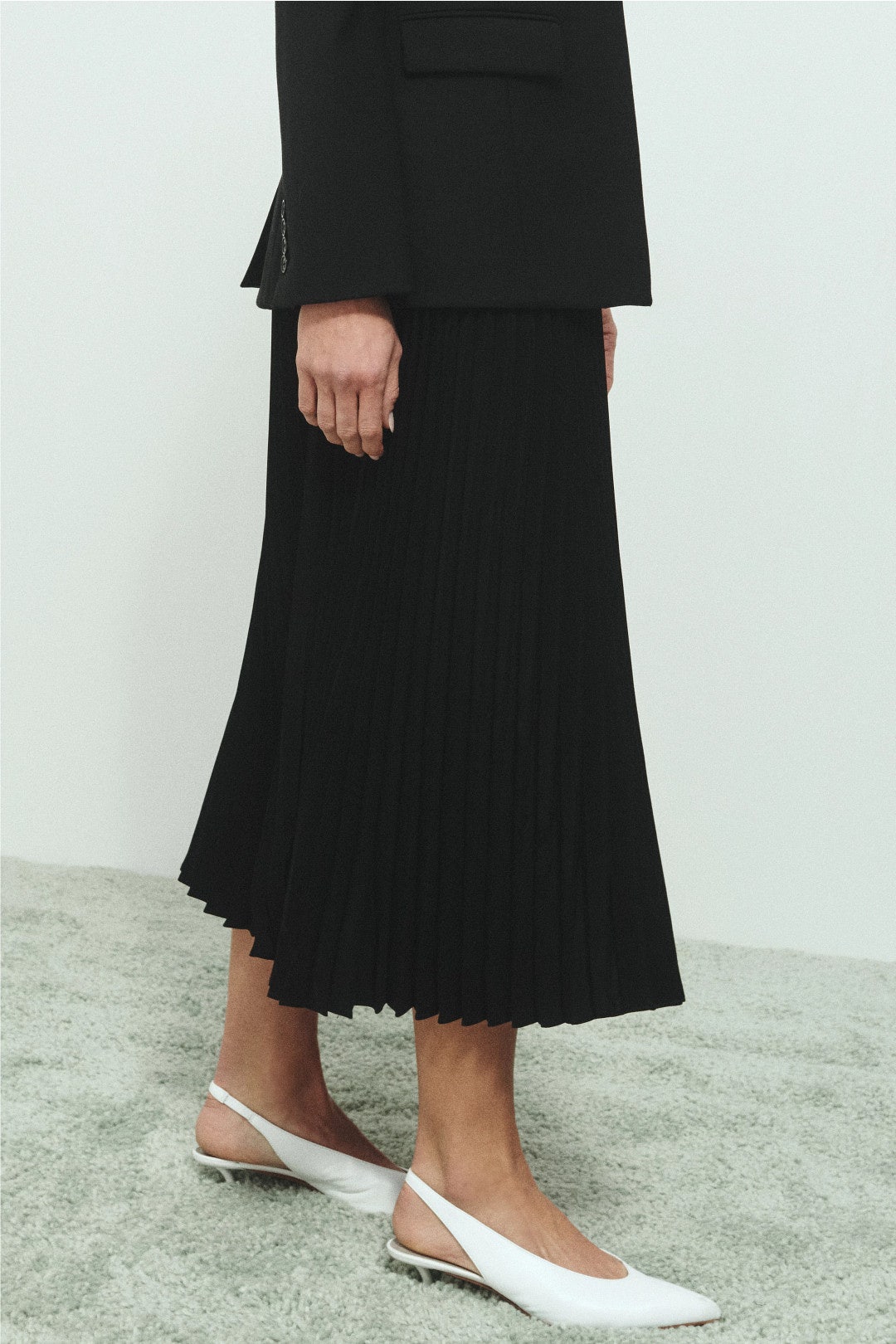 Pleated Elastic Waistband Skirt by Co 2