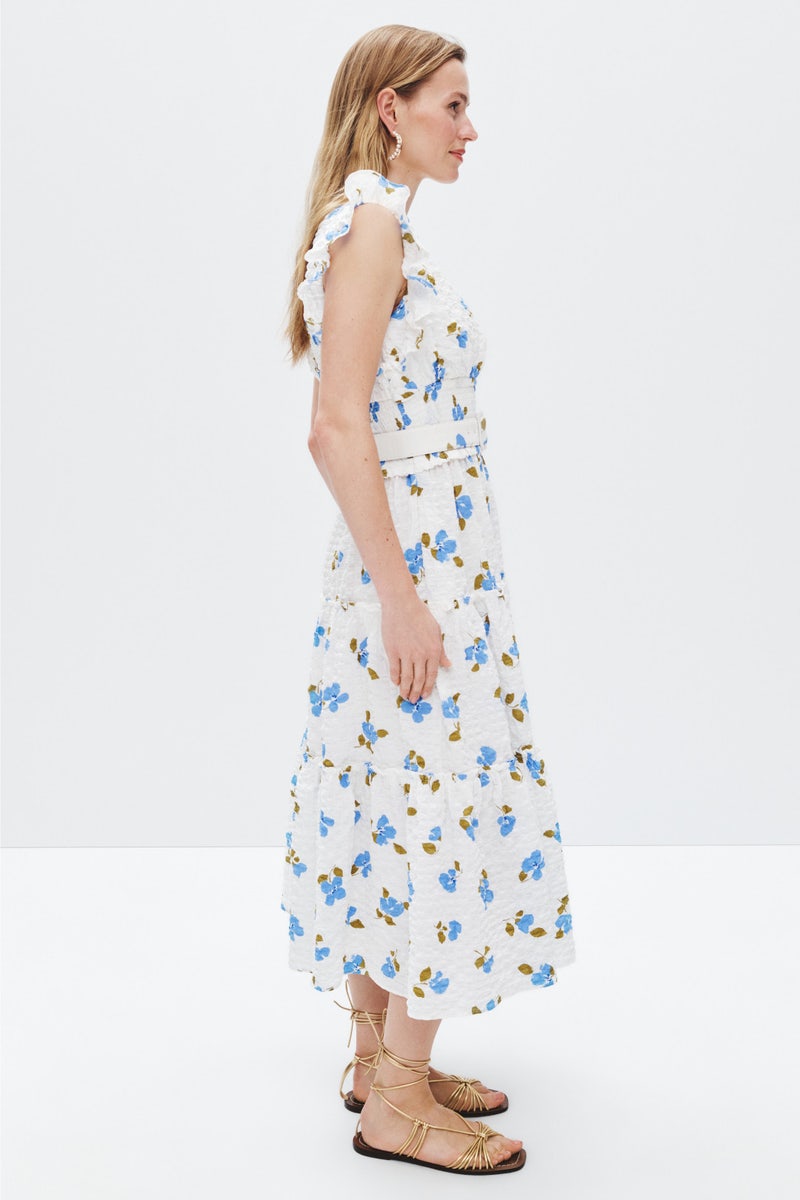 Painterly Bouquet Tiered Midi Dress by kate spade new york - Photo 1