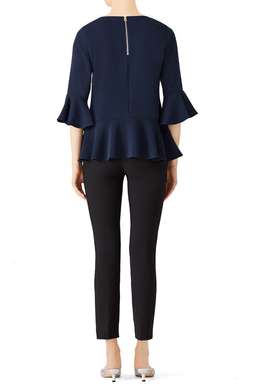 Flounced Navy Top by Sail to Sable 1