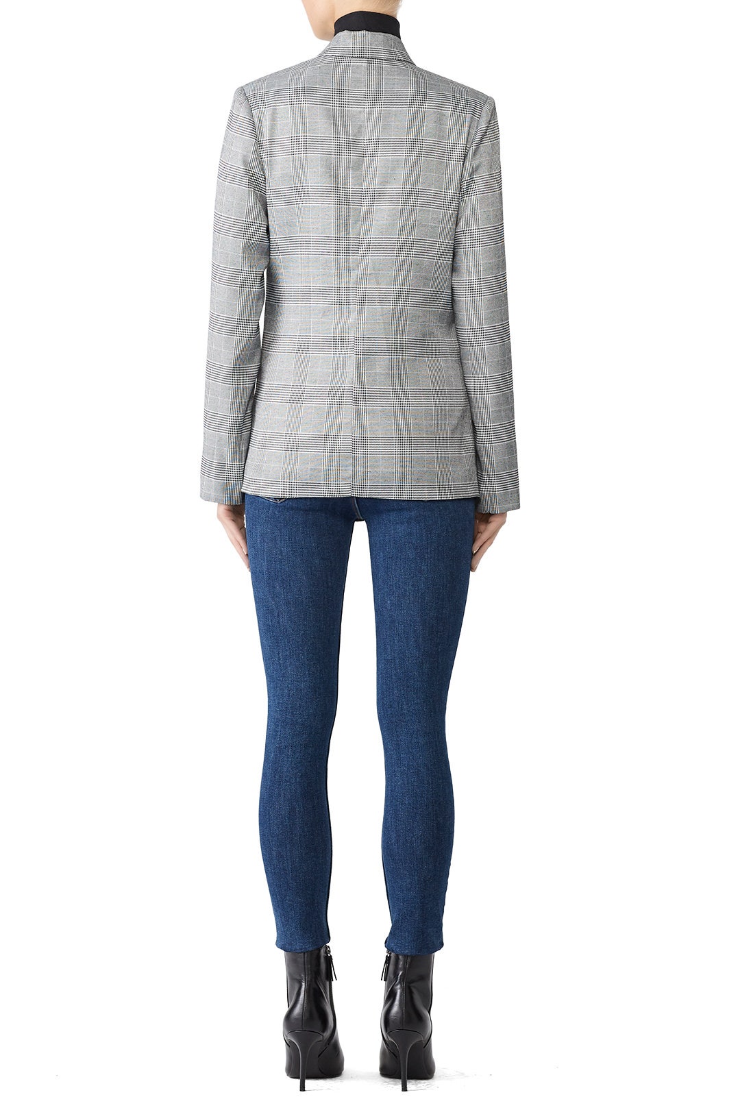 Plaid Portman Blazer by The Jetset Diaries 2