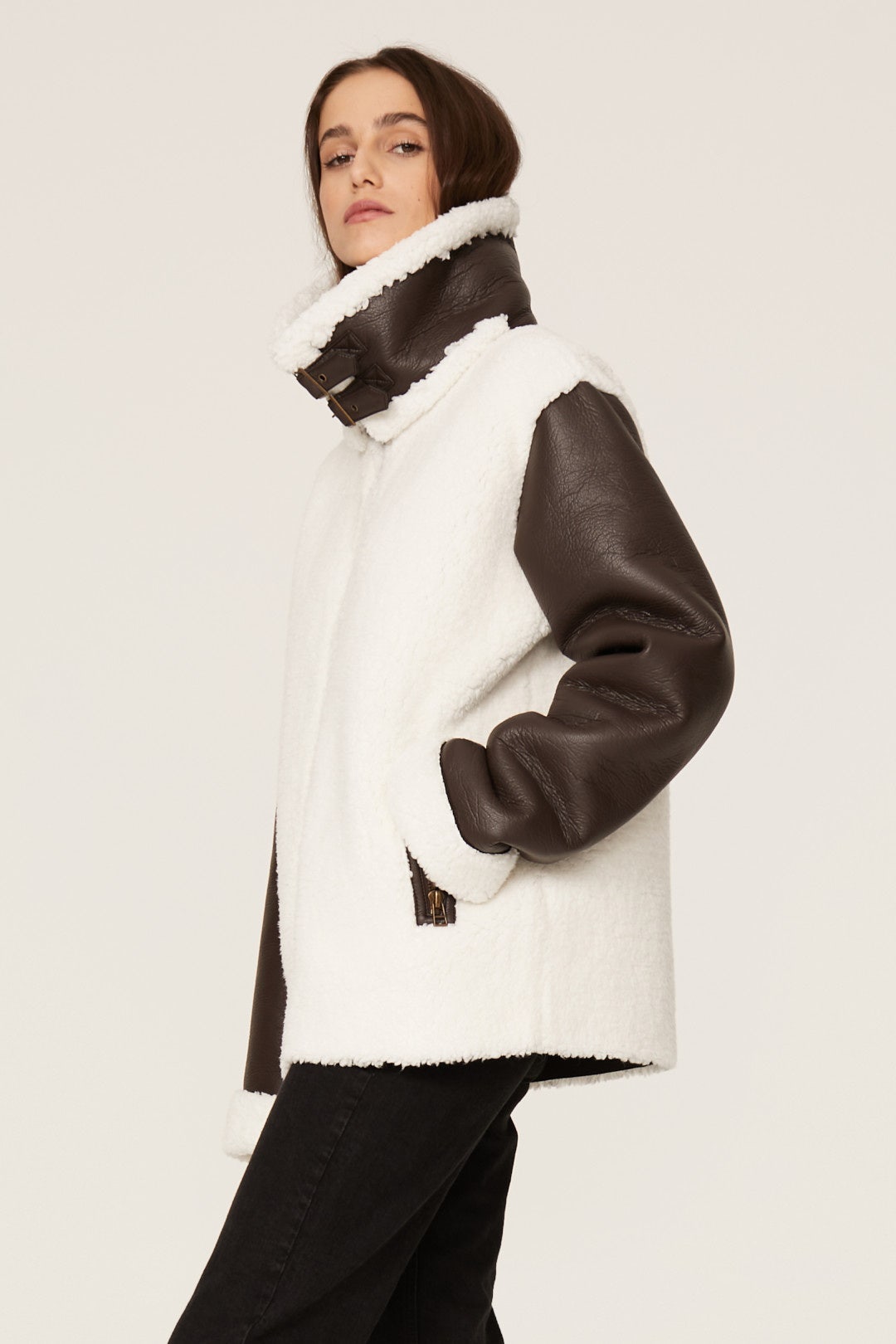 Symbiosis Faux Shearling Jacket by Unreal Fur 1