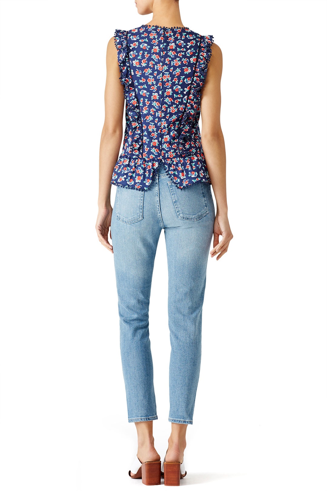 Georgia Floral Rosie Ruffle Top by Draper James 2
