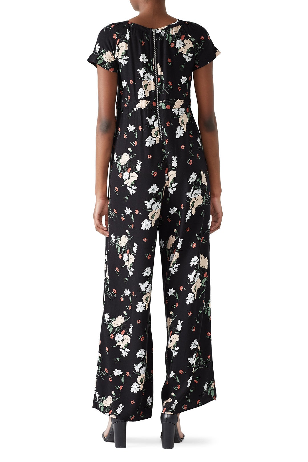 Adjustable Waist Floral Maternity Jumpsuit by Ingrid & Isabel 1