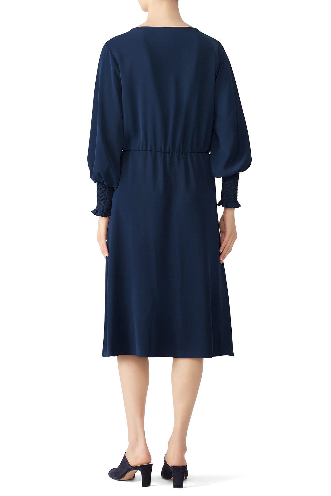 Navy Smock Sleeve Dress by Jay Godfrey 1