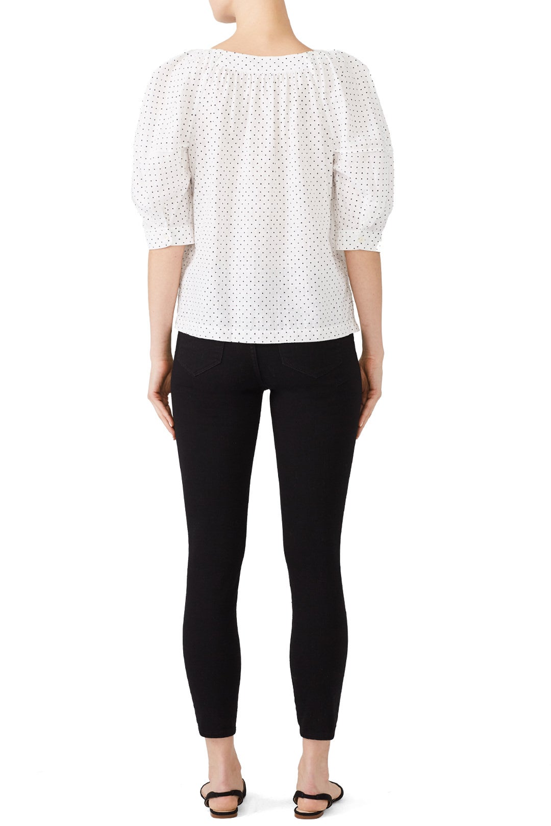 White Dahlia Dot Top by La Vie Rebecca Taylor 2