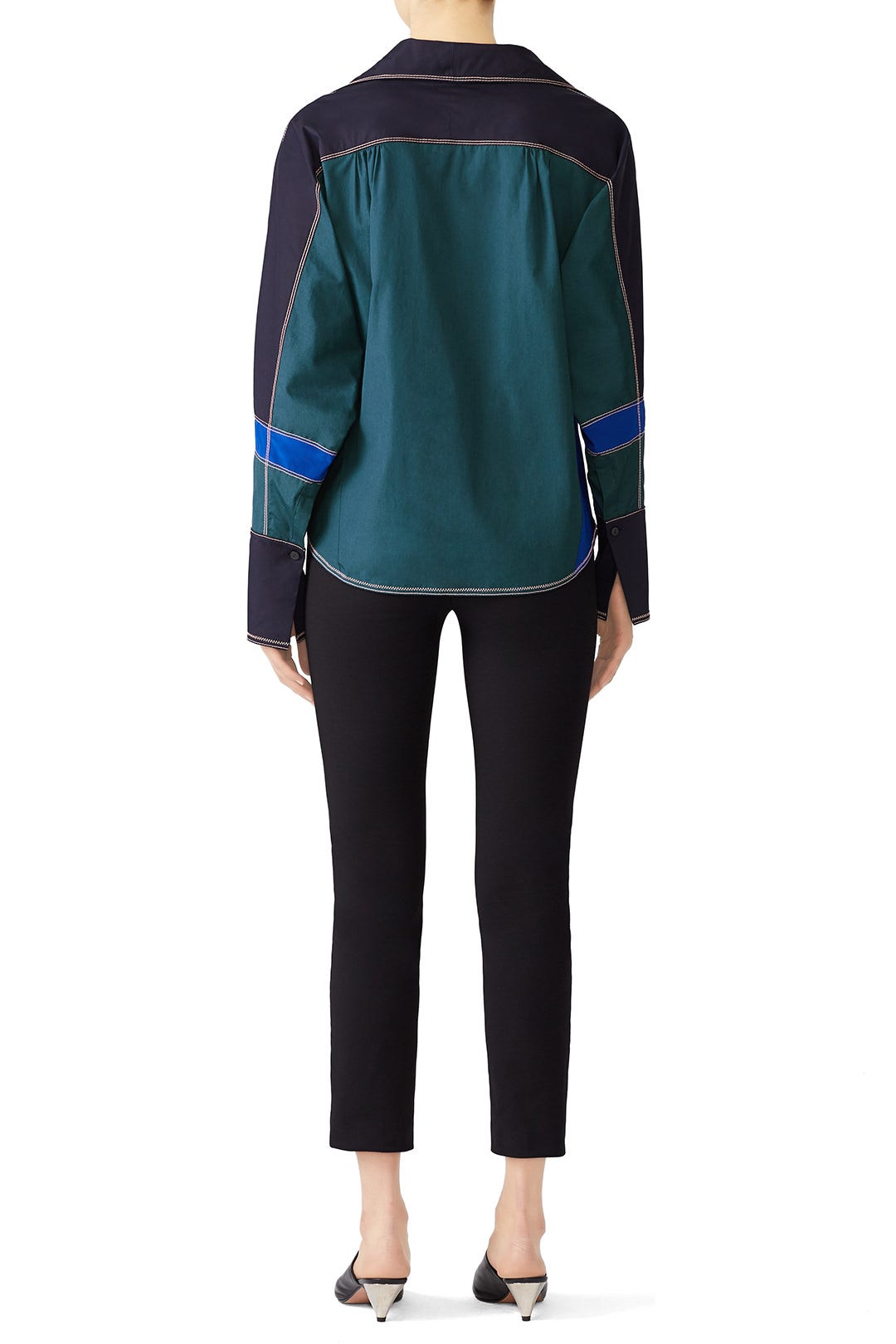 Colorblock Asymmetric Shirt by Peter Pilotto 2