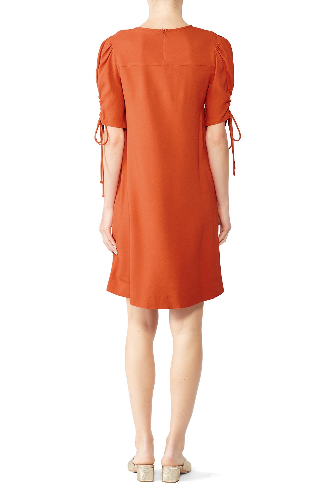 Red Puff Sleeve Dress by See by Chloé 2