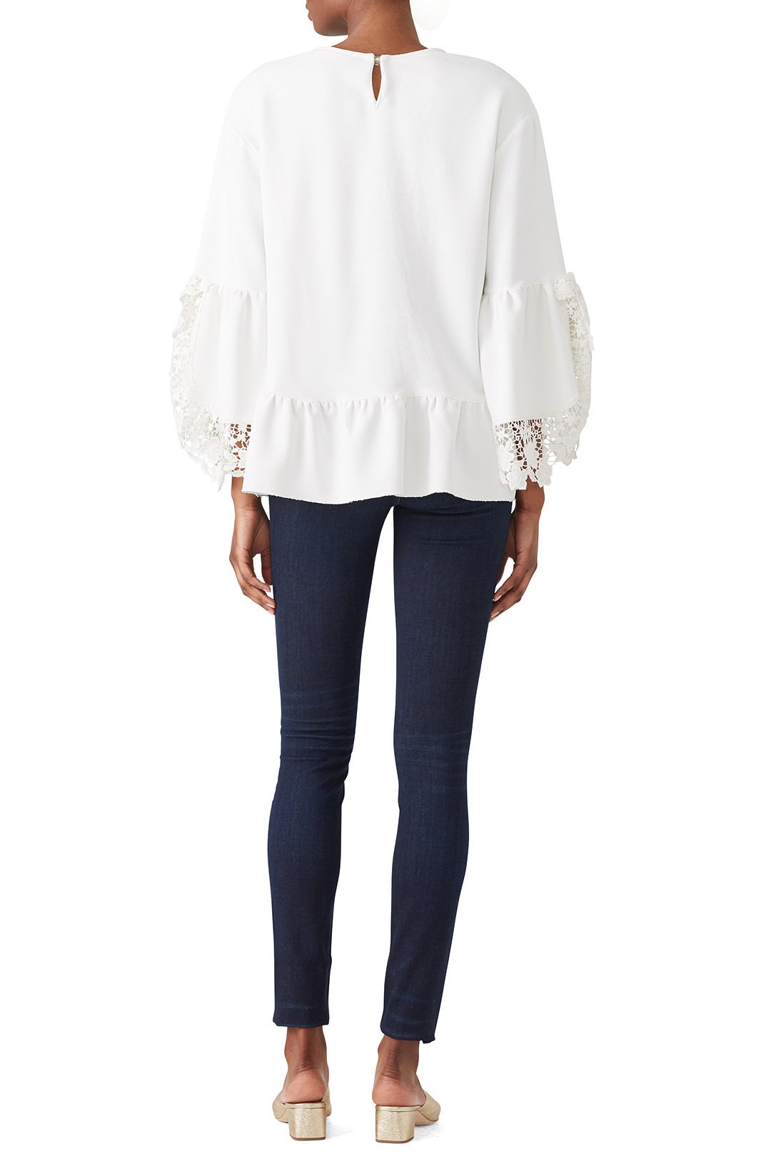 Lace Flared Sleeve Top by See by Chloé 2