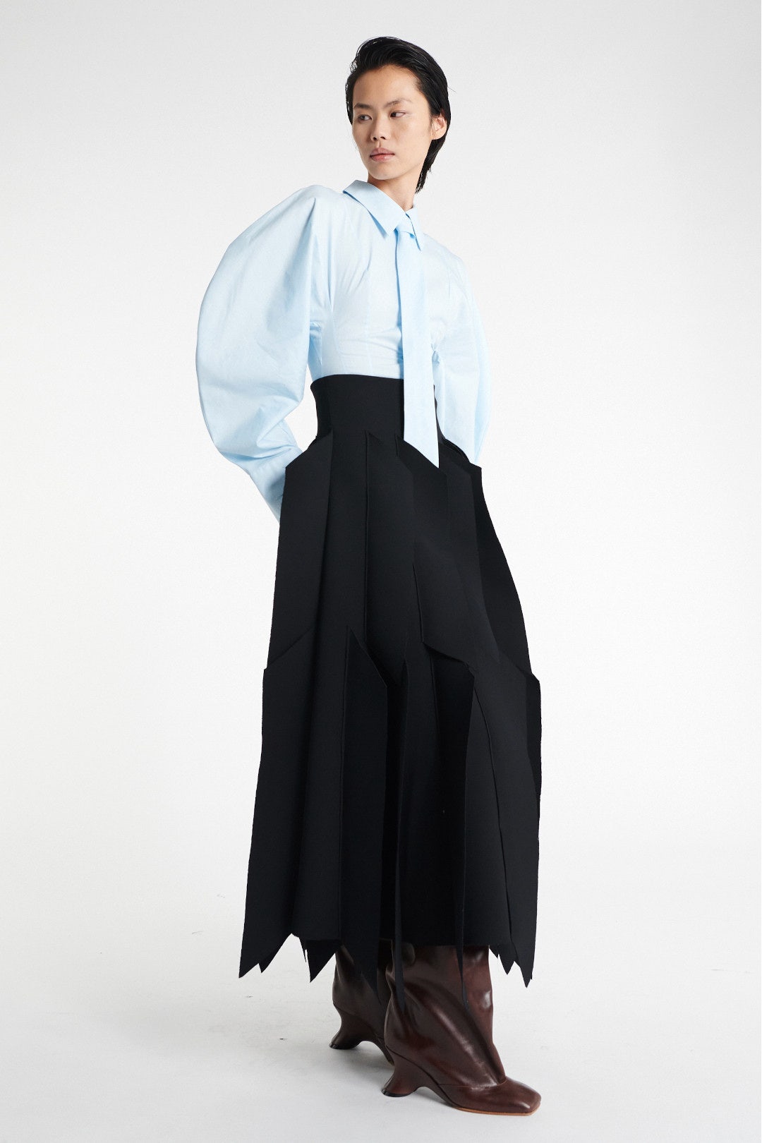 A Line Skirt With Panel Applique by A.W.A.K.E. Mode 1