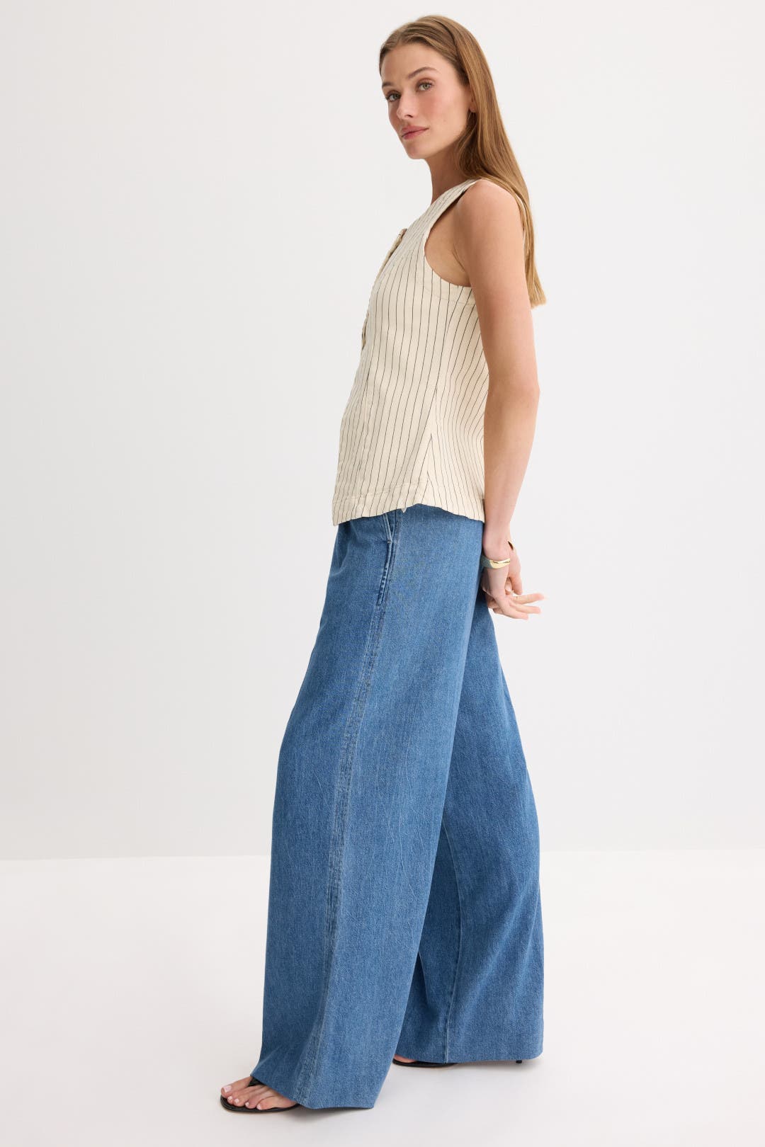 ディーエル1961 (DL1961) レディース ジーンズ・デニム ボトムス・パンツ Patti Straight In White Distressed (White Distressed) DL1961⁄ディーエル1961 HEPBURN WIDE LEG DENIM