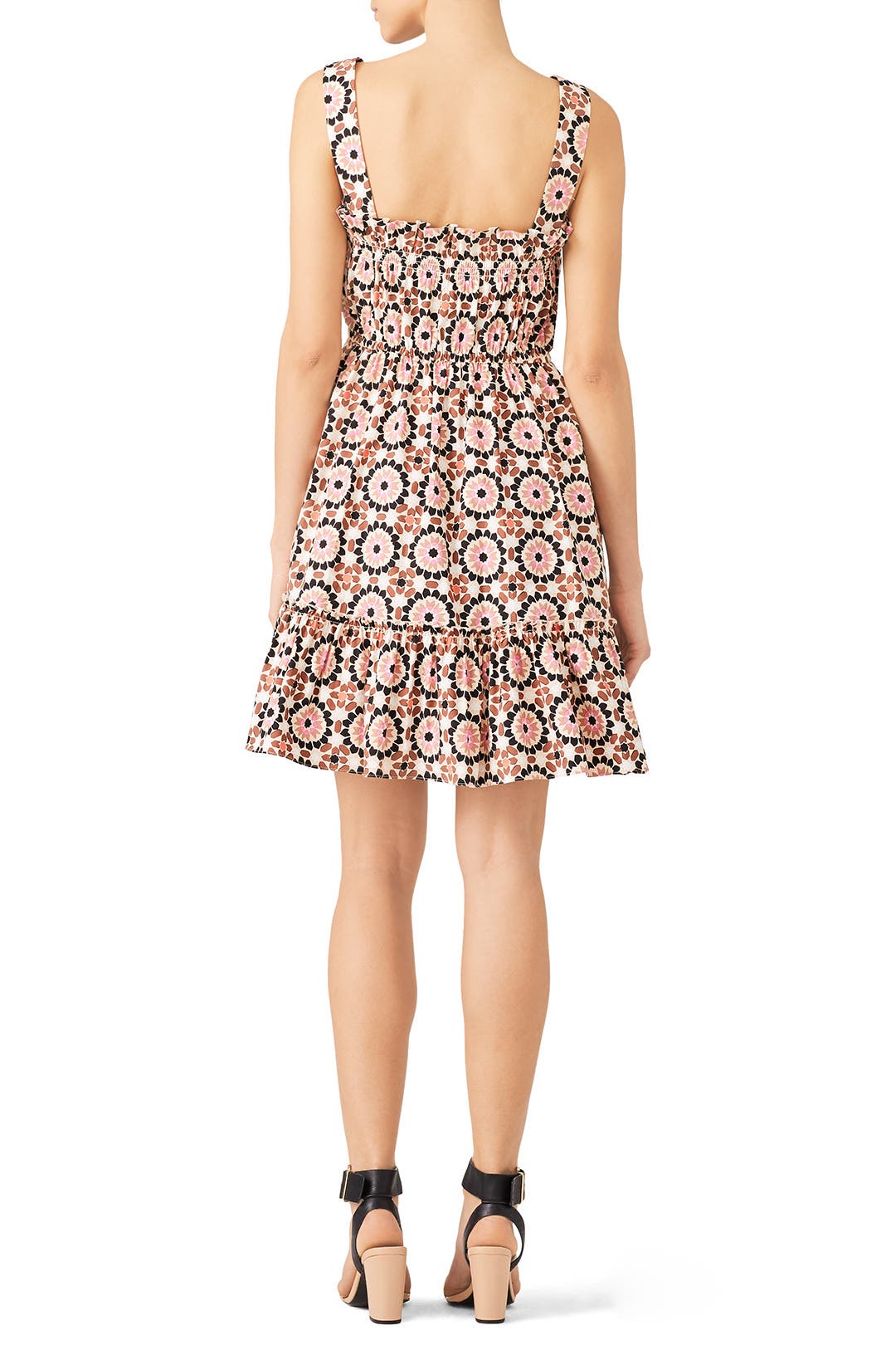 最終SALE! kate spade new york floral setup dress Kate Spade New York Cap Sleeve V-neck Floral Fit & Flare