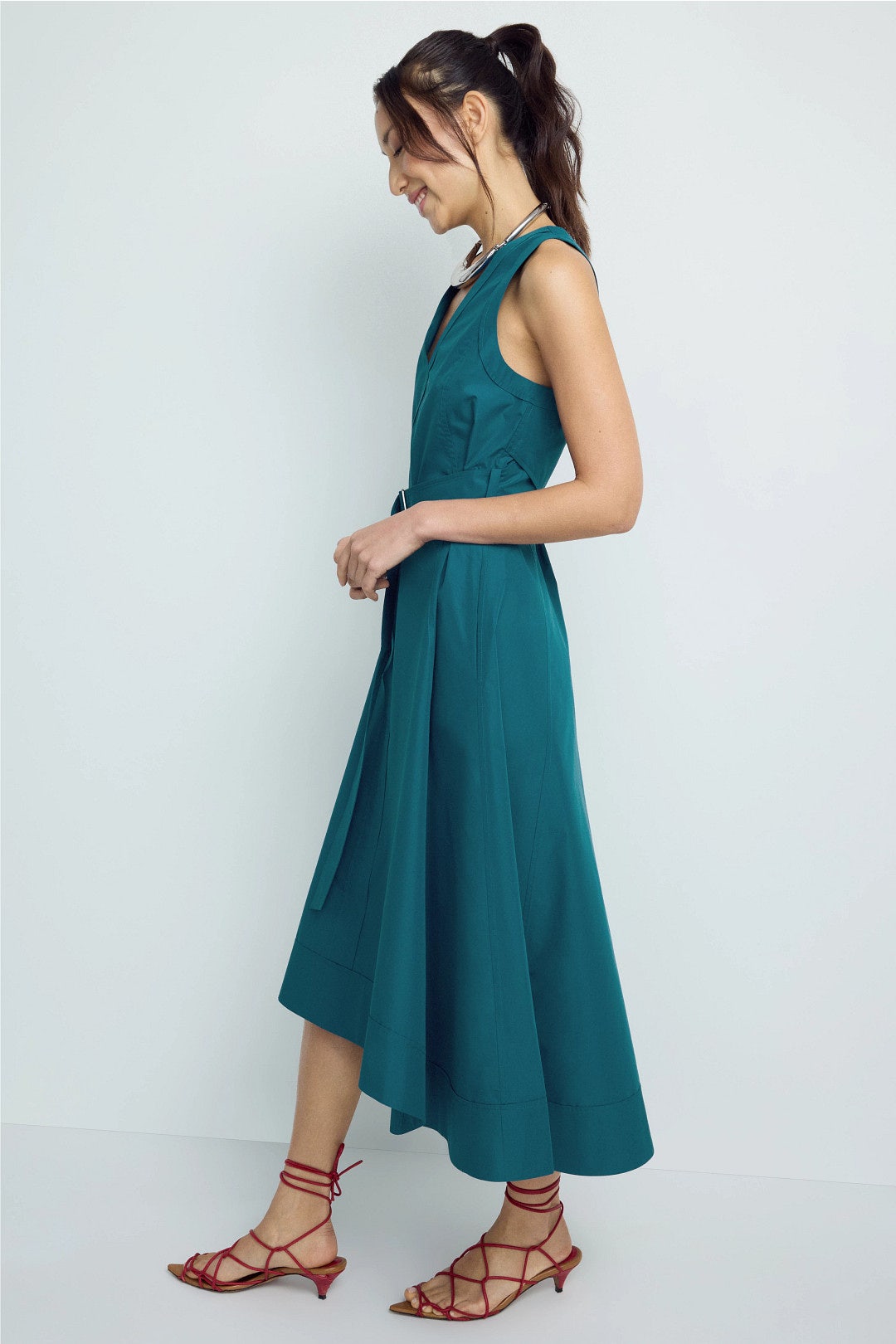 Belted V Neck Midi Dress by 3.1 Phillip Lim 2