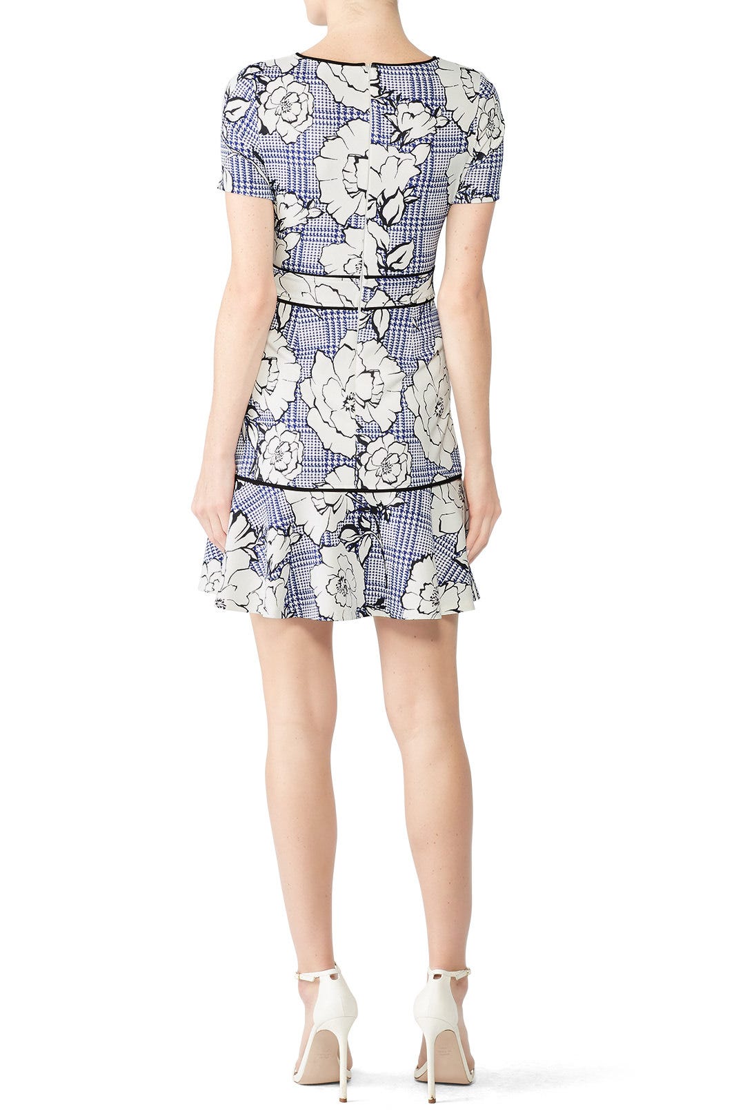 Blue Floral Flounce Dress by Slate & Willow 1