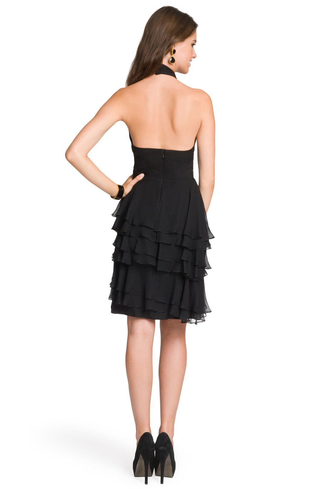 Ruffled Sophisticate Halter Dress by Christian Siriano 1