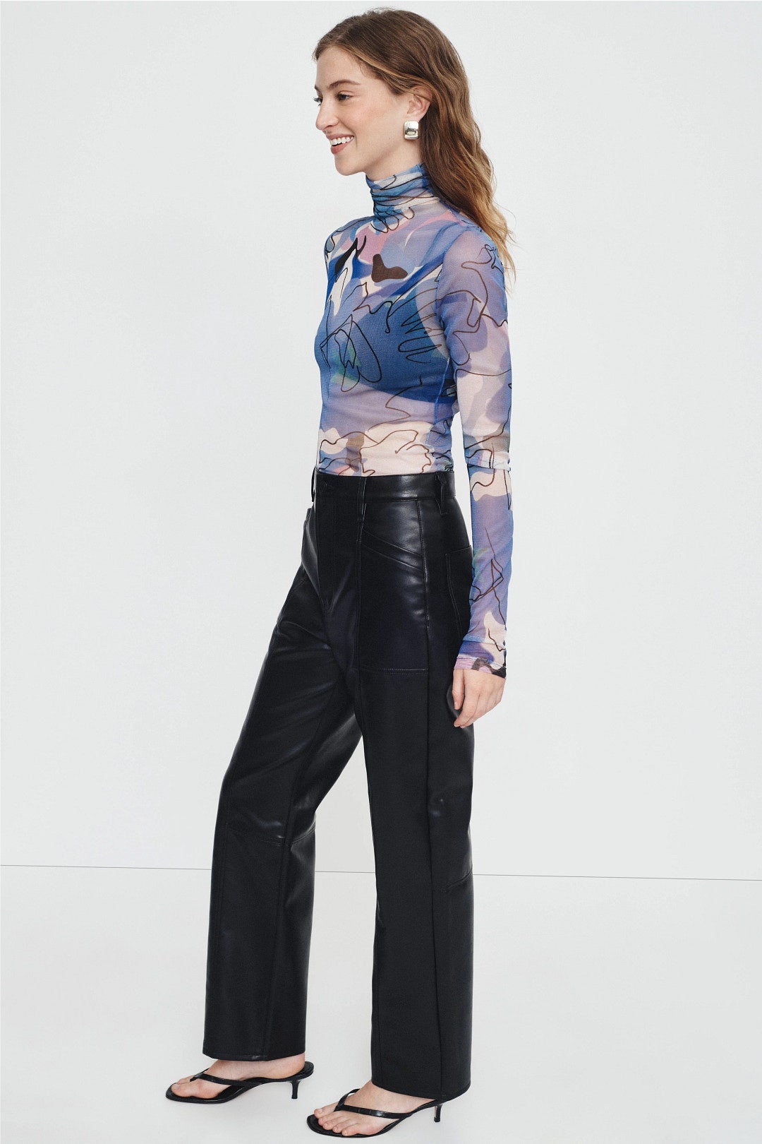 Mesh Turtleneck by Silk Laundry 1