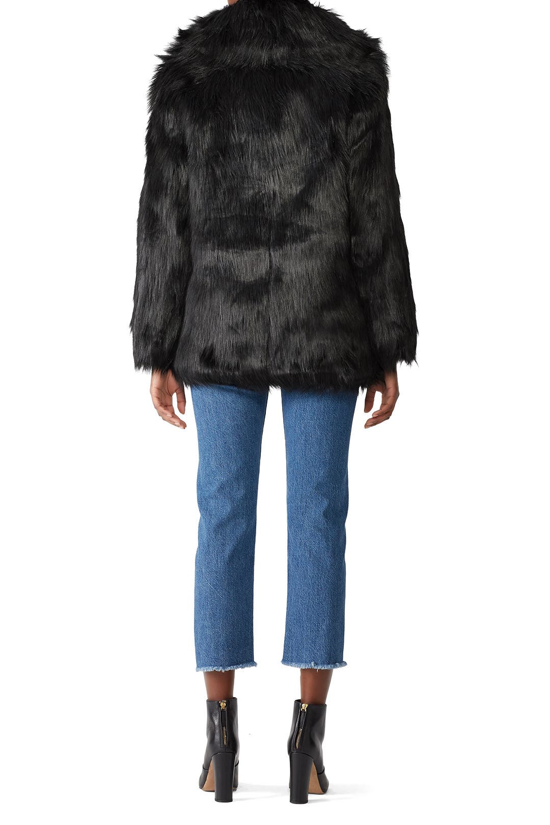 Premium Black Faux Fur Coat by Unreal Fur | Rent the Runway
