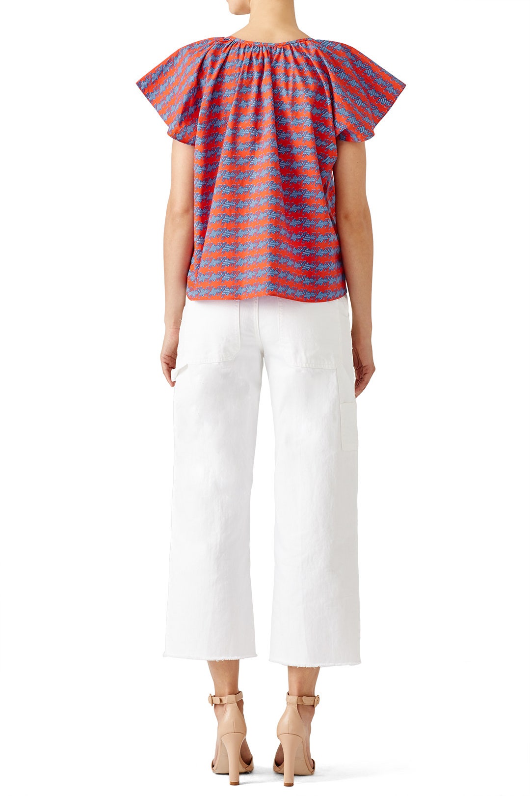 Printed Flutter Top by Opening Ceremony 2