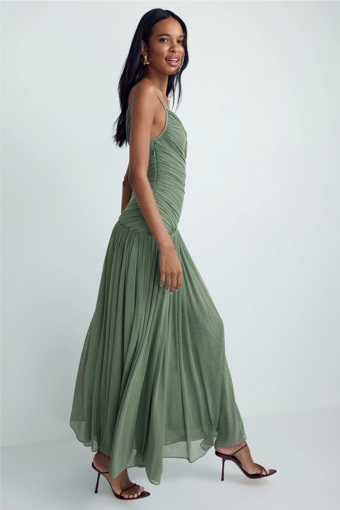 Monroe Asymmetric Jersey Gown by Ronny Kobo 1