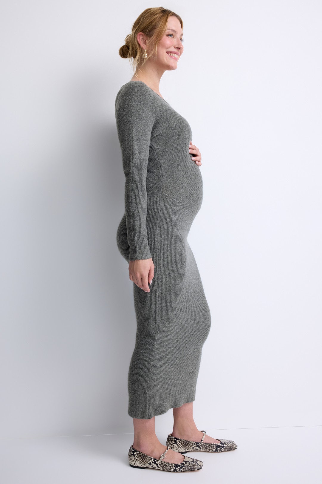 Maternity Tobie Off The Shoulder Knit Dress by ripe 1