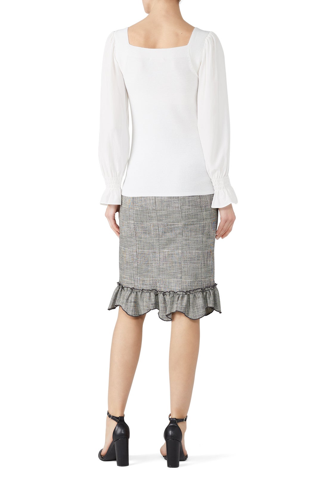 Silk Sleeve Merino Pullover by Rebecca Taylor NYC 2
