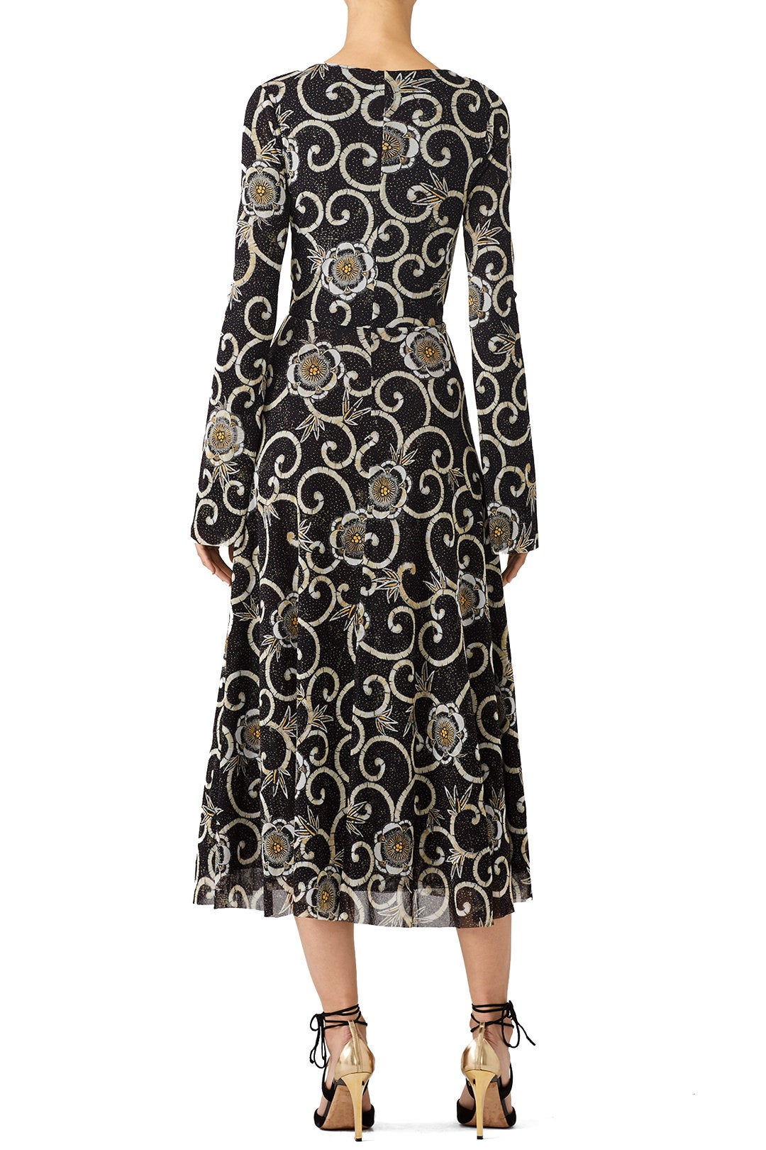 Scroll Floral Dress by Fuzzi 1