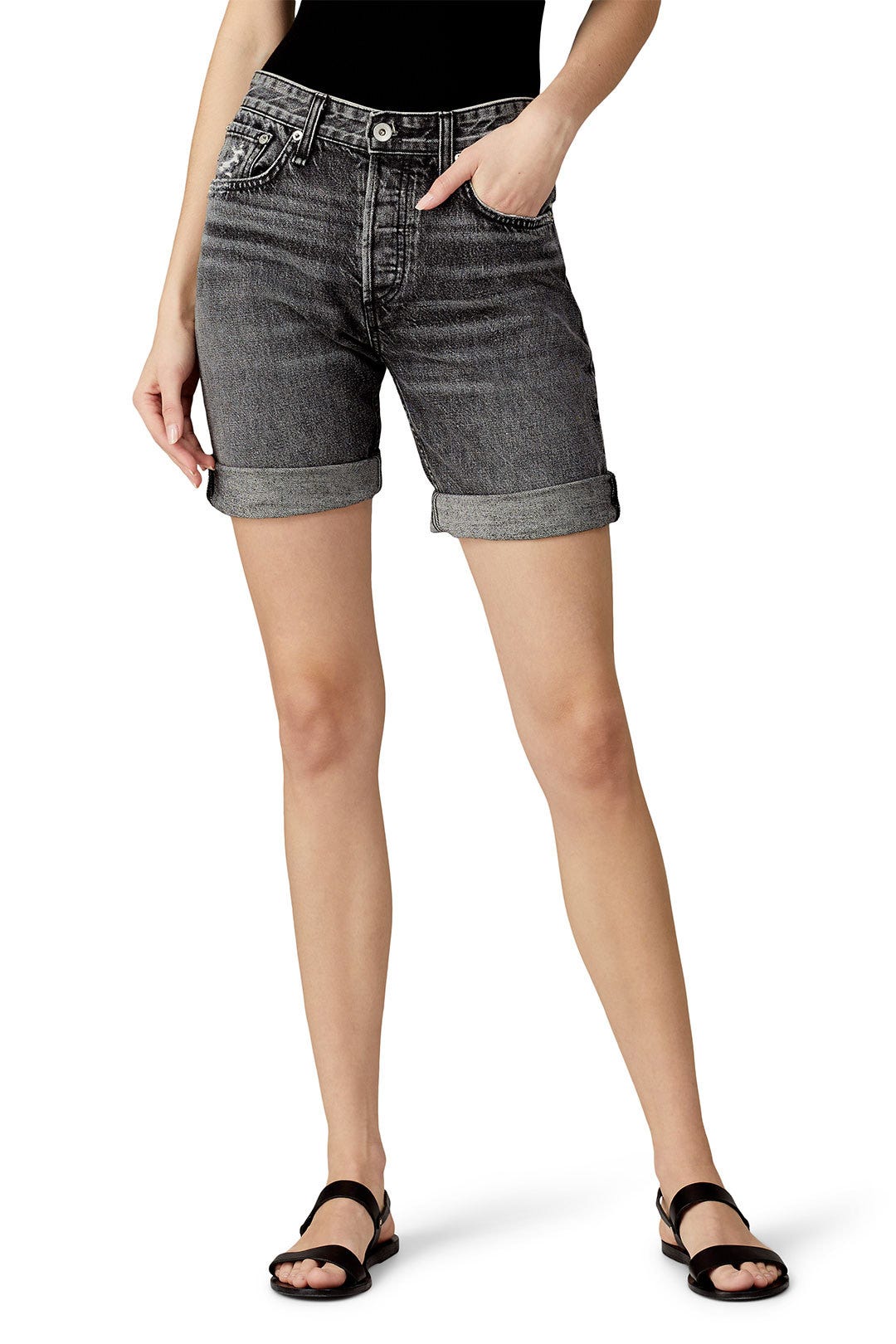 Rosa Mid Rise Walking Shorts by rag & bone JEAN 2