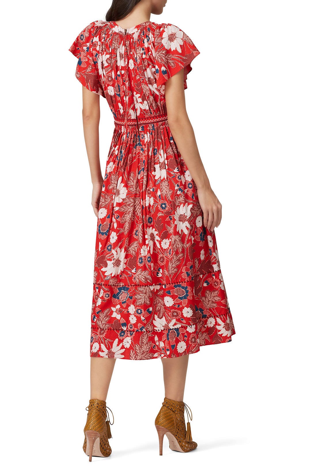 Floral Lottie Midi Dress by Ulla Johnson 1