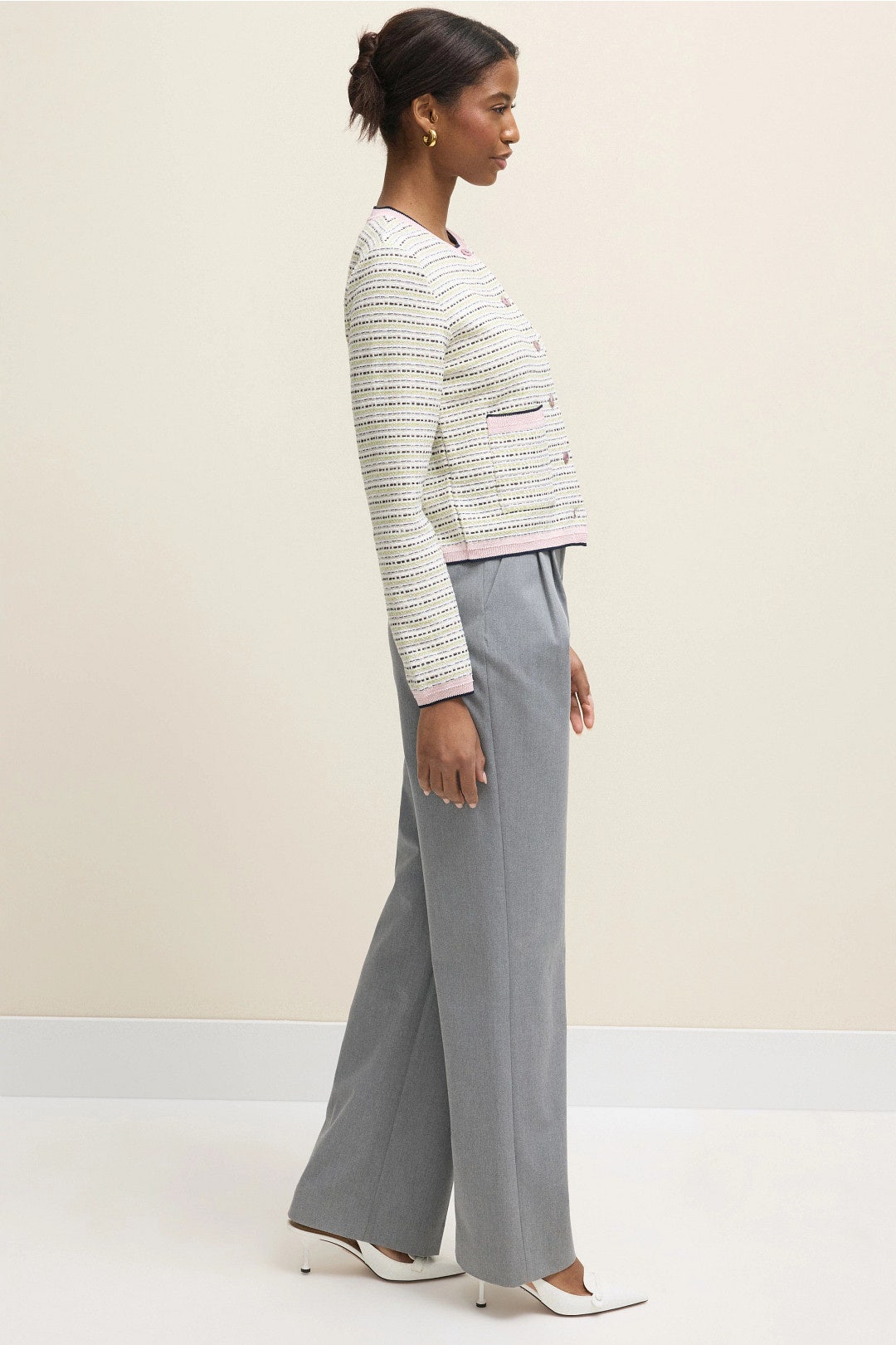 Collarless Tweed Jacket by Aldomartins 1